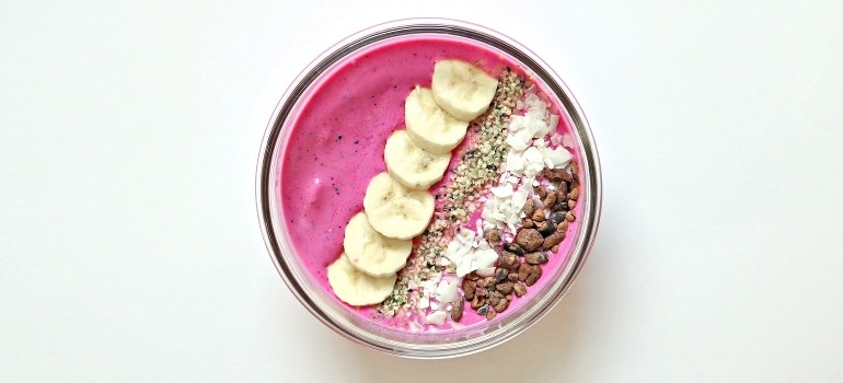 bowl of pudding