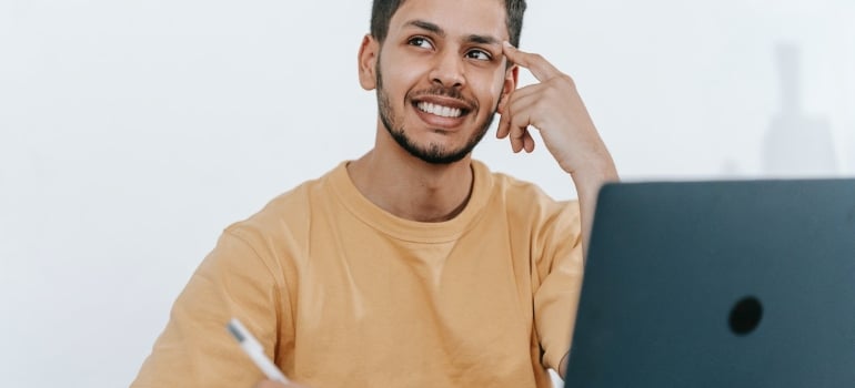 a man thinking about ways to power your PT career in Dubai