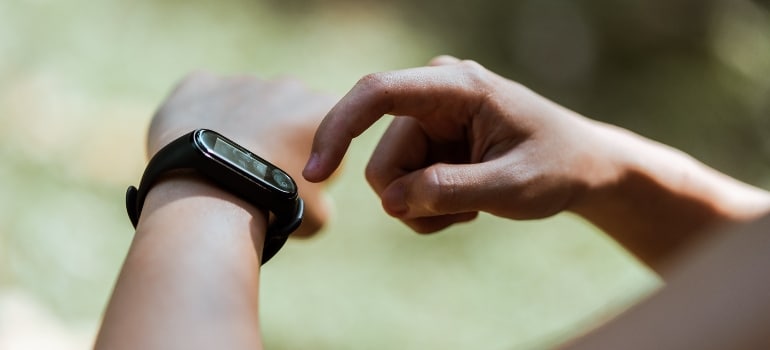 A smart watch 