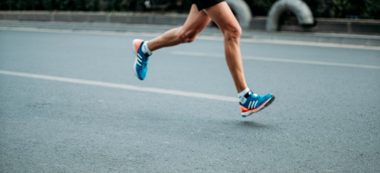 a person running