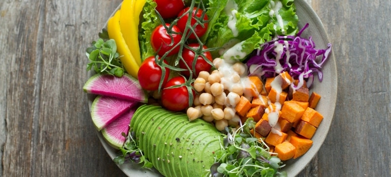 a healthy meal 