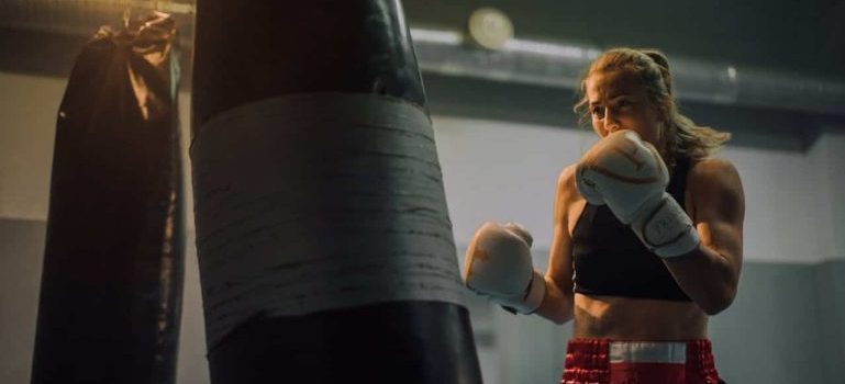 woman boxing