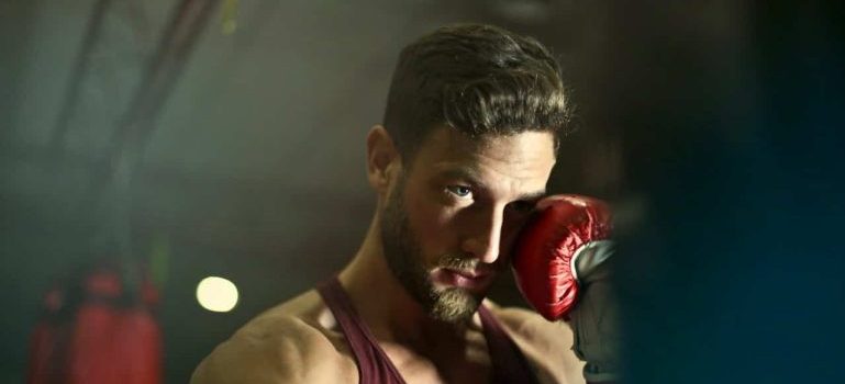 man boxing