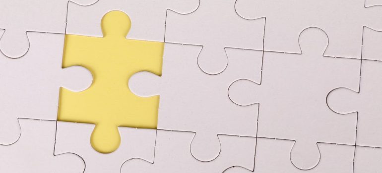 A jigsaw puzzle