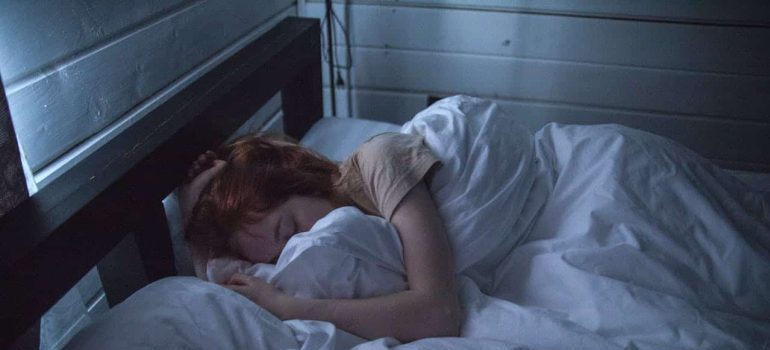 woman sleeping