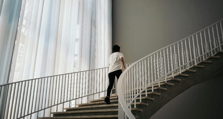going up the stairs is on of the daily habits that keep Dubai’s fittest residents in shape