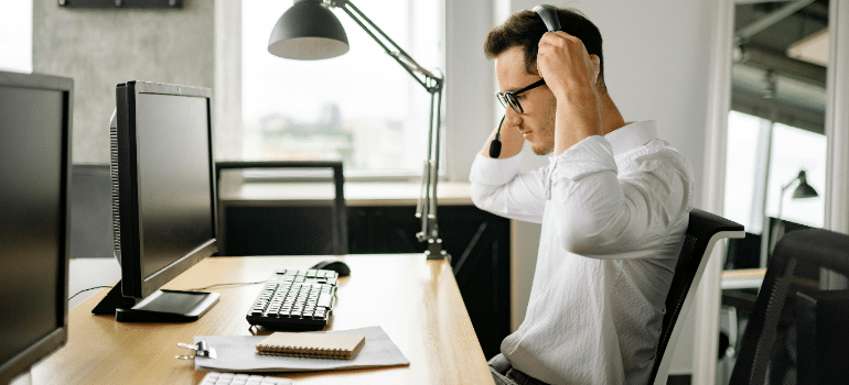 a man getting ready to search how a fitness instructor in Dubai can help reverse sedentary damage