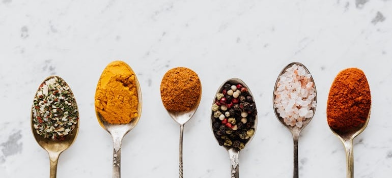 spices on tablespoons, does veganism have to be boring, with spices it does not!