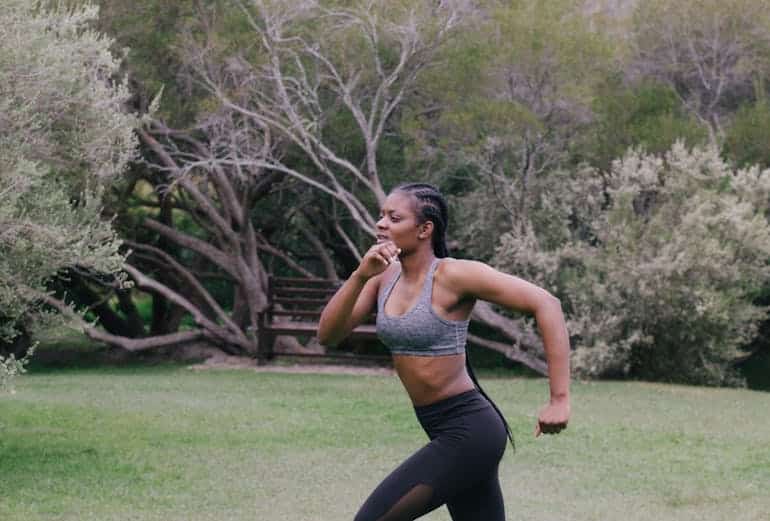 woman running